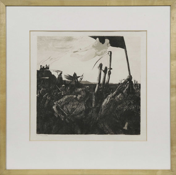 Käthe Kollwitz - Aufruhr - Frame image