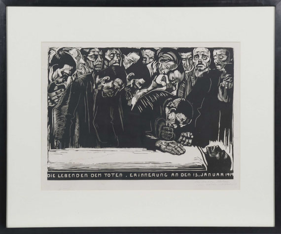 Käthe Kollwitz - Gedenkblatt für Karl Liebknecht - Frame image