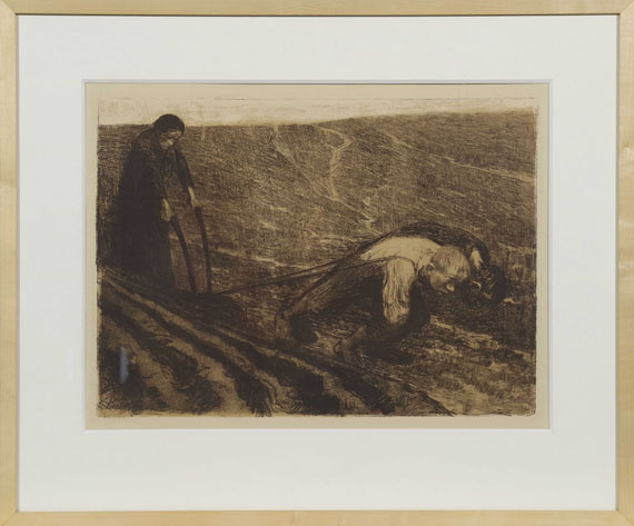 Käthe Kollwitz - Pflugzieher und Weib - Frame image