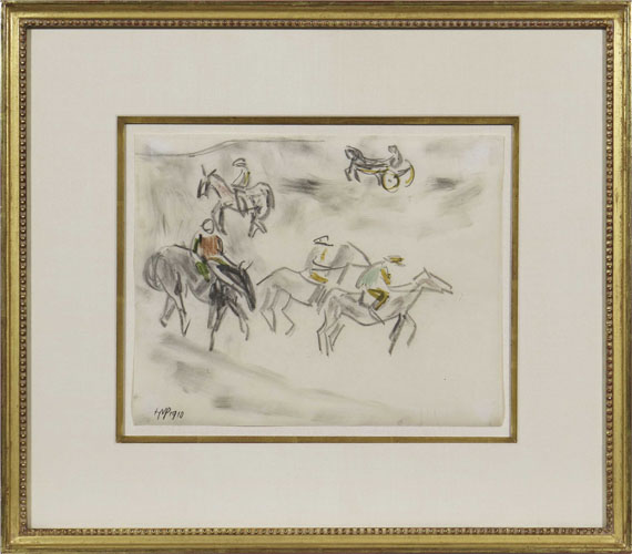 Hermann Max Pechstein - Jockeys und Pferde - Frame image