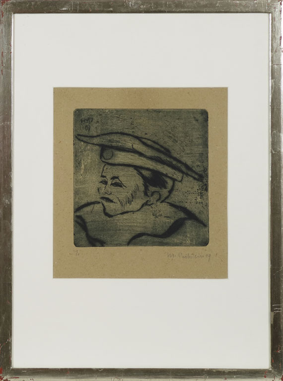 Hermann Max Pechstein - Dirne mit Matrosenmütze - Frame image