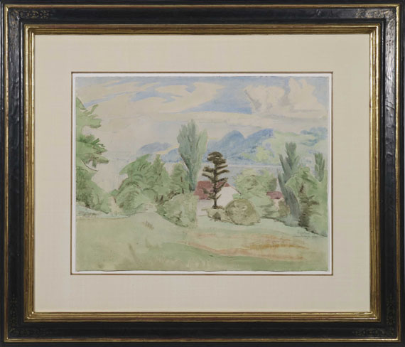 Erich Heckel - Landschaft am See - Frame image