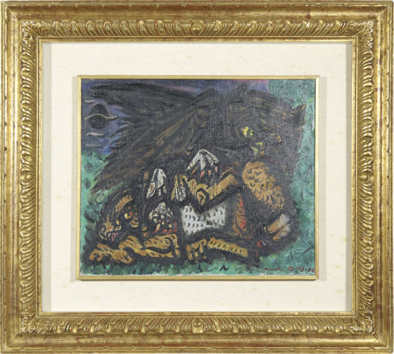André Masson - Hibou avec lièvre - Frame image