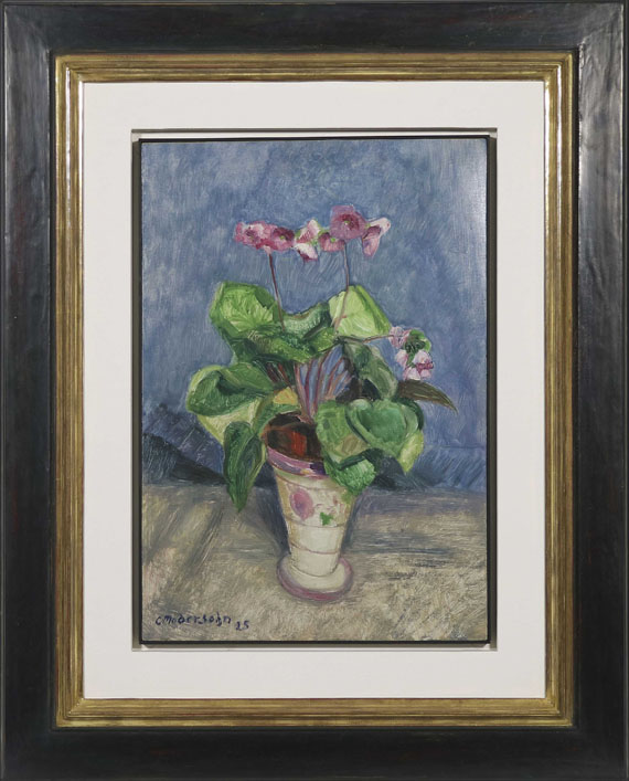 Otto Modersohn - Blühendes Alpenveilchen - Frame image