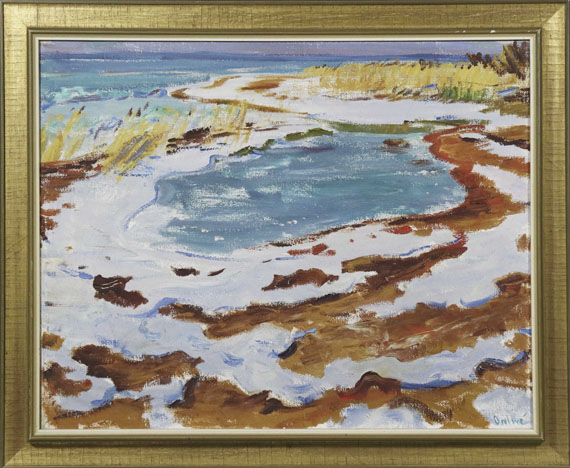 Arnold Balwé - Strand im Winter - Frame image