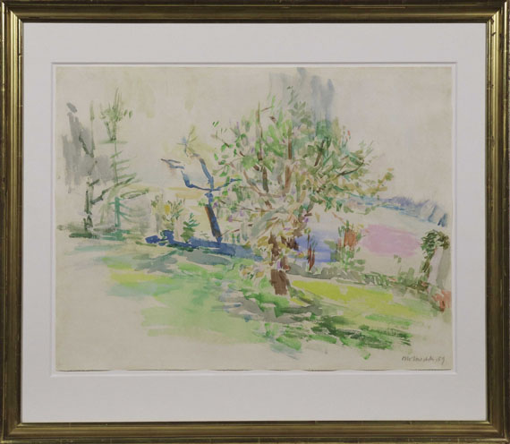 Oskar Kokoschka - Frühlingsgarten in Villeneuve - Frame image