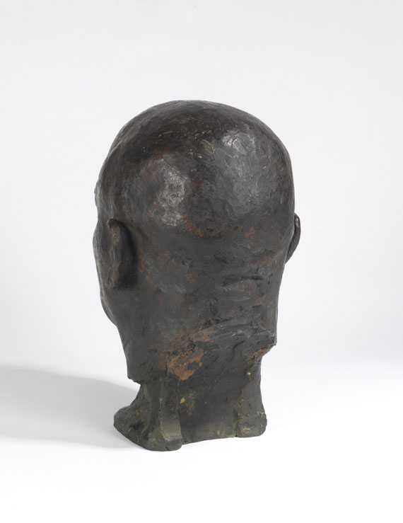Georg Kolbe - Porträtkopf Paul Rohs - Back side