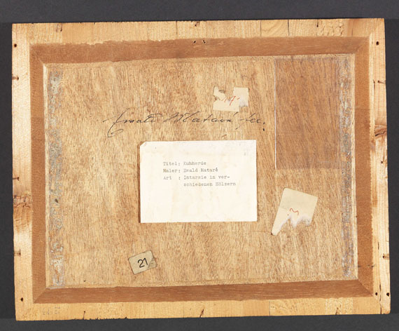 Ewald Mataré - Vier Kühe - Back side