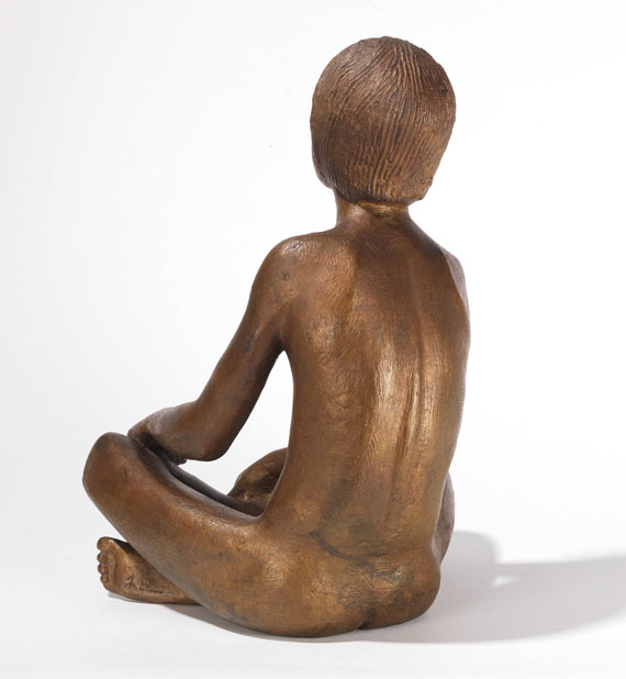 Gerhard Marcks - Hockender Junge - Back side