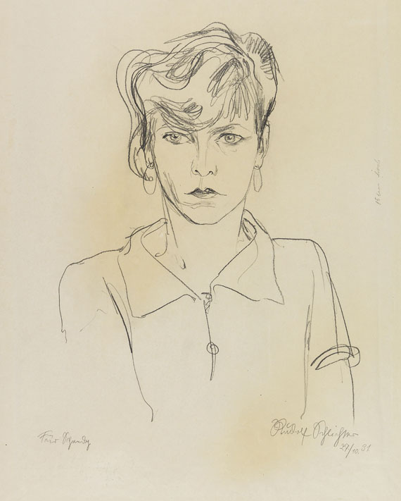 Rudolf Schlichter - Portrait Speedy ("Meine Frau")