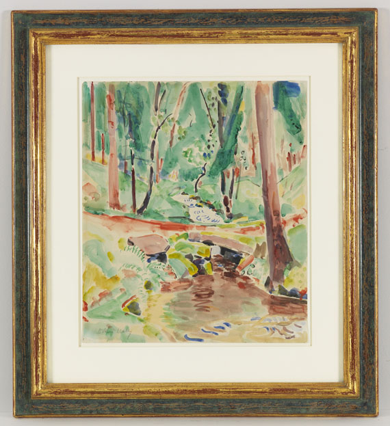 Oskar Moll - Waldbach II - Frame image