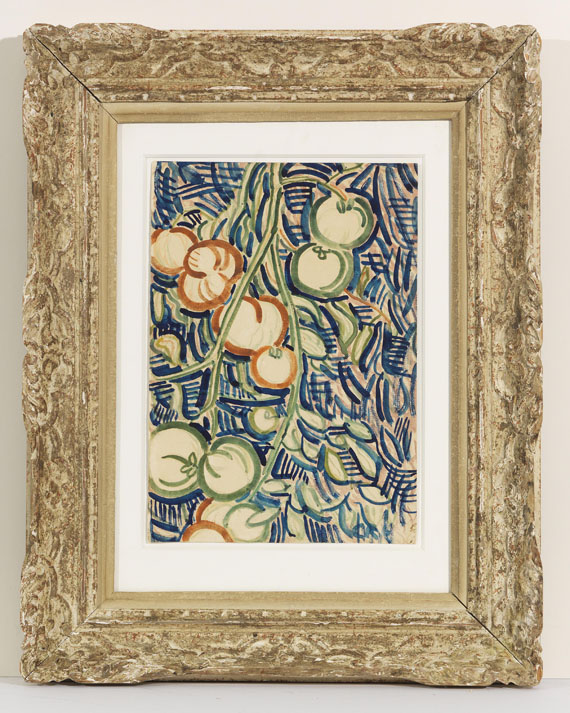 Christian Rohlfs - Herabhängender Zweig mit roten und grünen Tomaten - Frame image