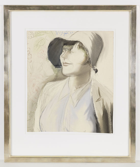 Karl Hubbuch - Marianne mit Hut - Frame image