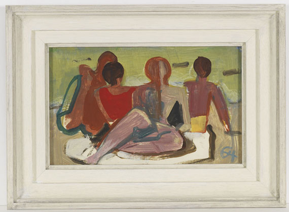 Karl Hofer - Vier am Strand - Frame image