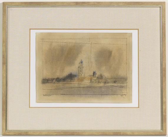 Lyonel Feininger - Thüringer Dorf - Frame image