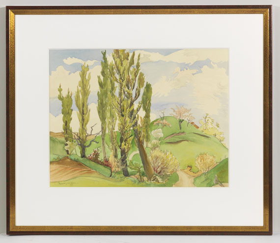 Erich Heckel - Pappelgruppe - Frame image