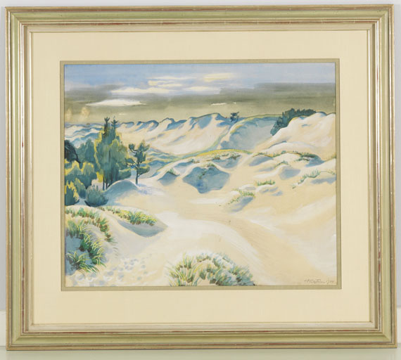 Hermann Max Pechstein - Dünenlandschaft - Frame image