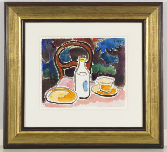 Karl Schmidt-Rottluff - Frühstücksstilleben - Frame image