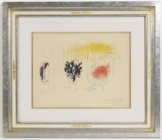 Marc Chagall - Le coq rouge - Frame image