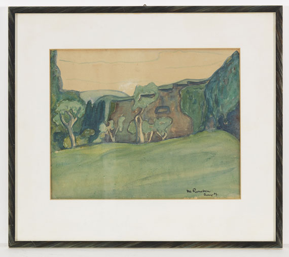 Hermann Max Pechstein - Die Waldwiese - Frame image