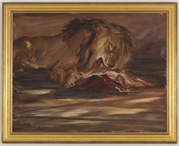 Otto Dill - Löwe beim Mahl - Frame image
