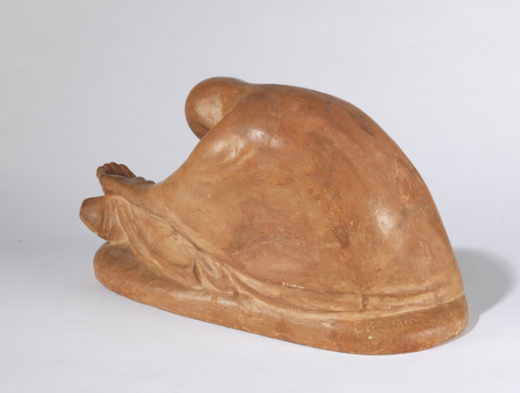 Ernst Barlach - Russische Bettlerin II - Back side
