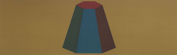 Sol LeWitt - Flat Top Pyramid with Colours Superimposed (Yellow)