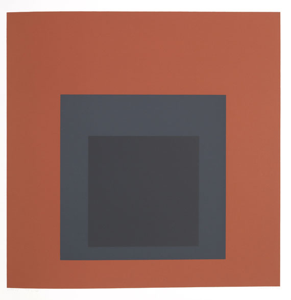 Josef Albers - Vier Blätter: Opalescent, Silent, Attic, Concord - 