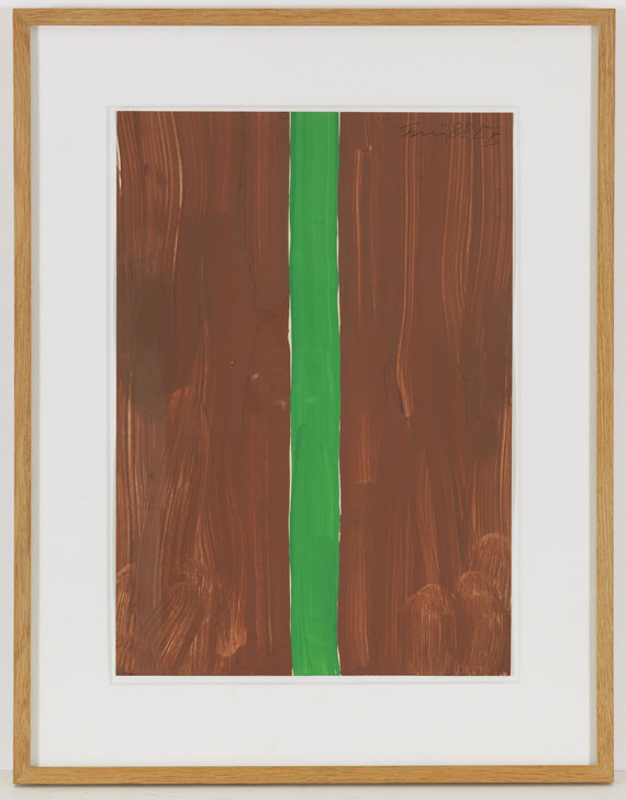 Günther Förg - Ohne Titel (5B, braun mit grün) - Frame image