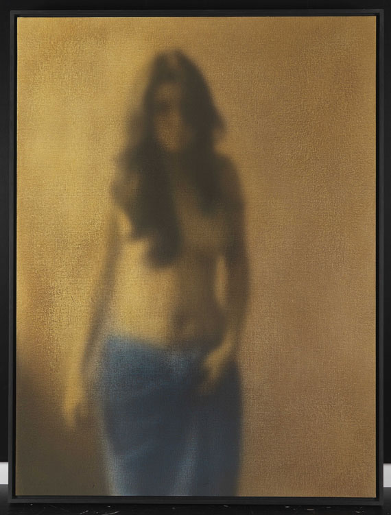 Nikolai Makarov - Akt mit blauem Tuch - Frame image