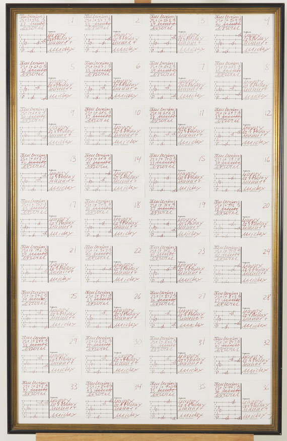 Hanne Darboven - Ohne Titel - Frame image