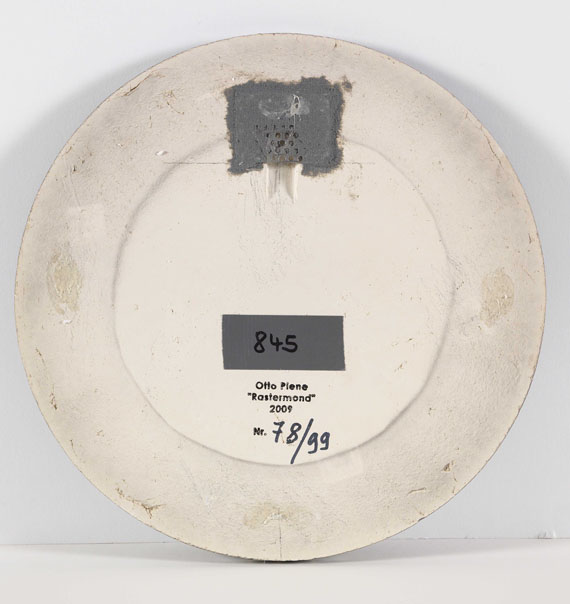 Otto Piene - Rastermond - Back side