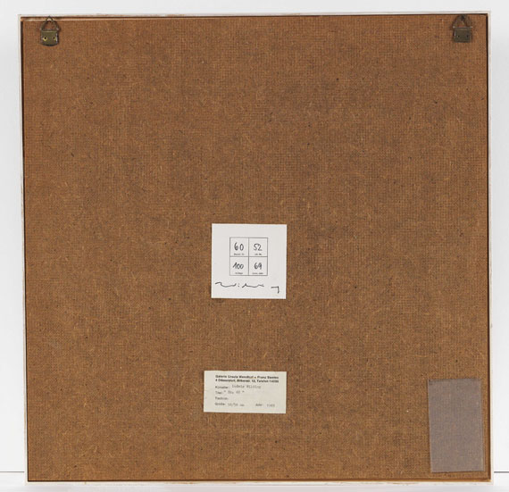 Ludwig Wilding - Ohne Titel (Nr. 60) - Back side