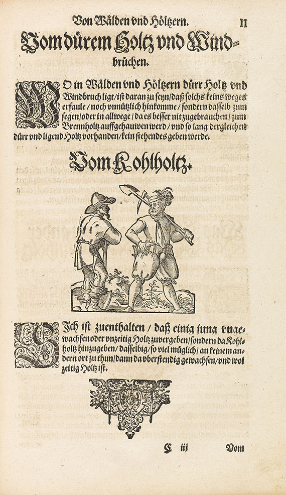   - Bairische Lanndtsordnung. 1553. - Angeb.: Meurer, Jagd- und Forstrecht. 1576. 2 Werke in 1 Bd. - 