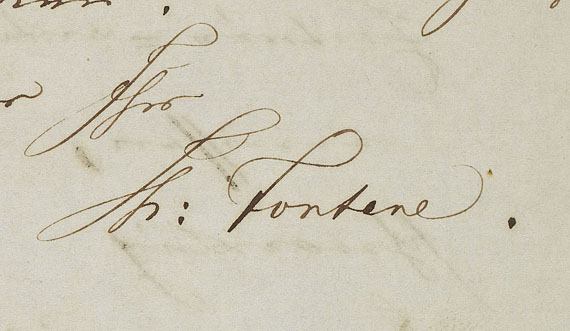 Theodor Fontane - Brief an F. Witte, 1851 - 