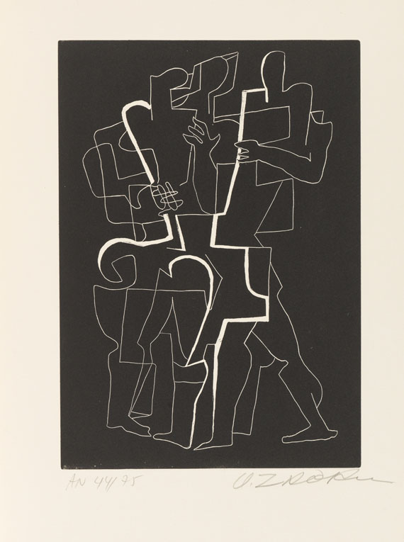 Ossip Zadkine - Apollinaire. Sept calligrammes.