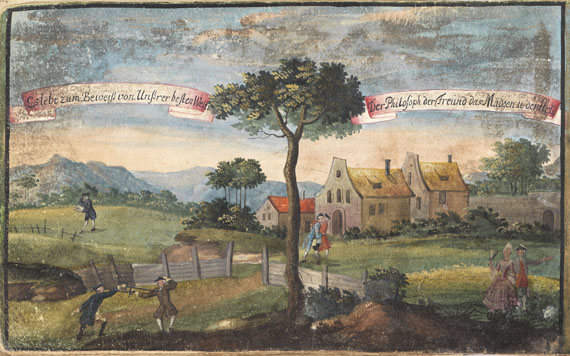  Album amicorum - Sammlung Stammbuchblätter. 21 Bde. - 