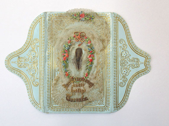  Album amicorum - Sammlung Gruß- und Glückwunschbillets, Stammbuchblätter. Um 1790-1890. In Ordner. - 