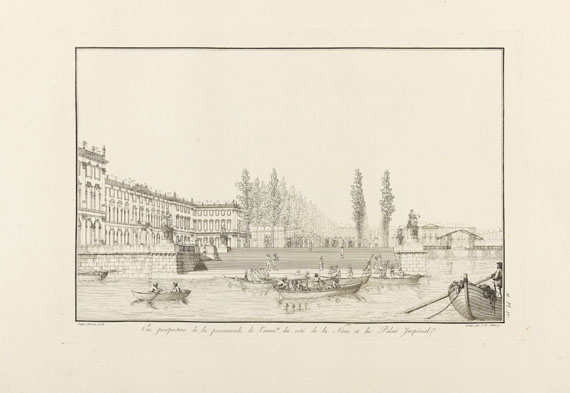 Luigi Rusca - Dissegni di Fabriche Pietroburgo. 2 Bde. - 