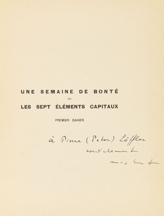 Max Ernst - Une semaine de bonté - 