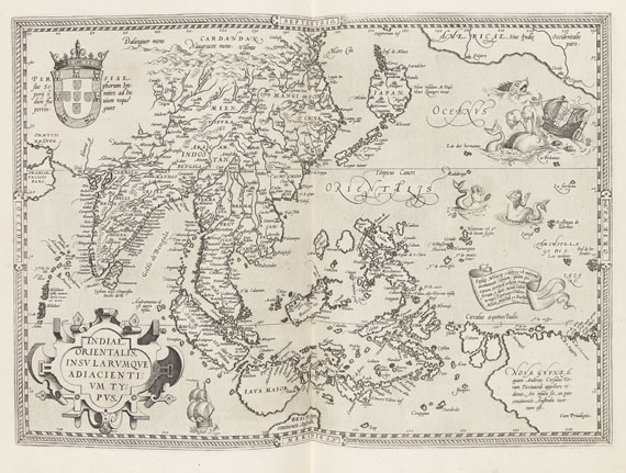 Abraham Ortelius - Theatrum orbis terrarum, latein. Ausgabe 1574. - 