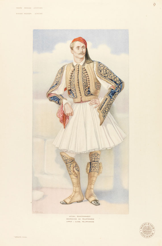   - Musee Benaki: Costumes nationaux helleniques, 2 Bde. - 