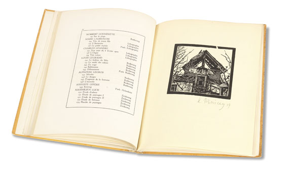 Egon Schiele - Katalog der Internationalen Schwarz-Weiß Ausstellung. 1921. Mit Orig.-Radierung von E. Schiele. - 