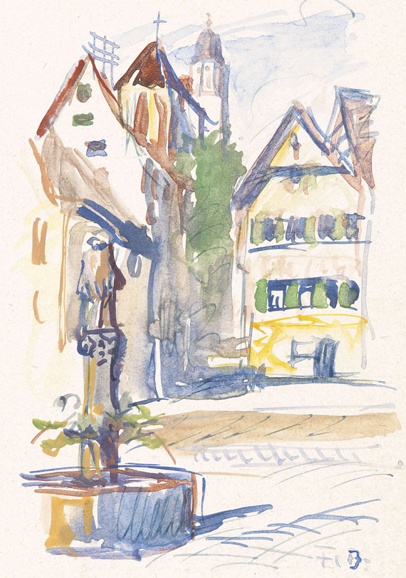 Ferdinand Barth - Erinnerungen (verfaßt ca. 1945-79), Handschrift, mit Orig.-Zeichnungen, 3 Bde. - 