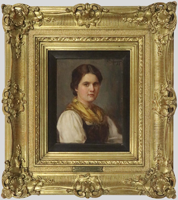 Franz von Defregger - Dirndl - Frame image
