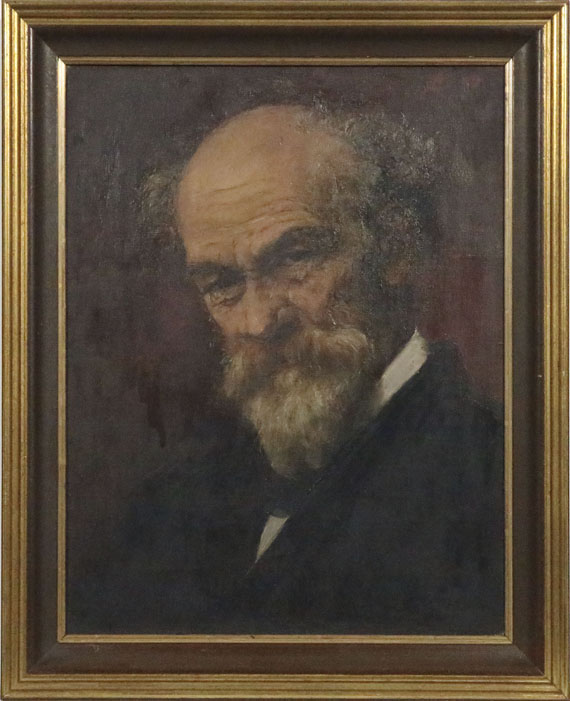 Antonie Boubong - Zugeschrieben - Porträt des Malers Jakob Grünenwald (1821-1896) - Frame image