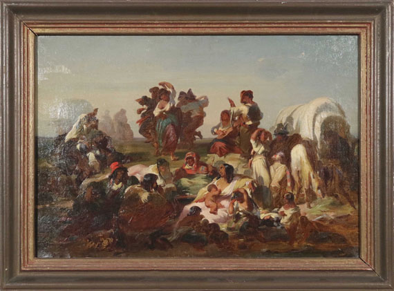 Jakob Grünenwald - Zigeunerlager - Frame image