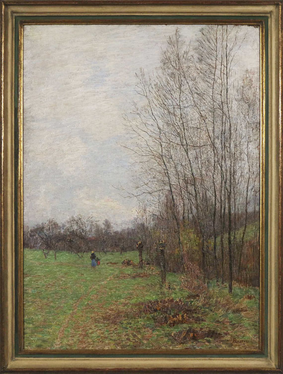 Paul Baum - Waldrand im Vorfrühling (wohl bei Goppeln) - Frame image