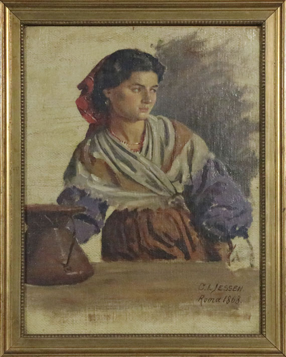 Carl Ludwig Jessen - Junge Römerin - Frame image