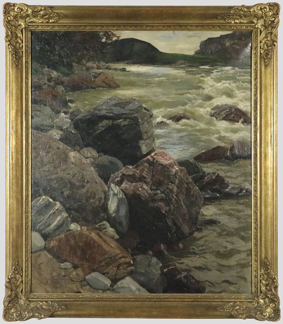 Alexander Koester - Am Eisack in Südtirol - Frame image